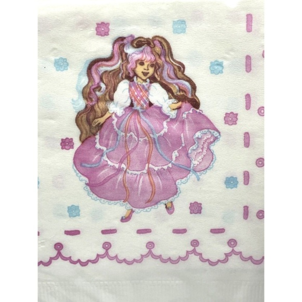 Vintage 1986 Lady Lovely Locks Paper Napkins American Greetings 16 Pack SEALED